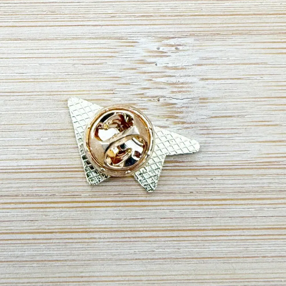 Paper Plane with Heart Soft Enamel Pin
